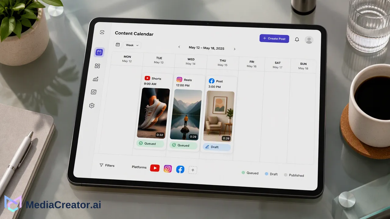 Cách lên lịch YouTube Shorts trước - Chuẩn bị các video Shorts với tiêu đề và mô tả hấp dẫn, lên lịch trên lịch trình...